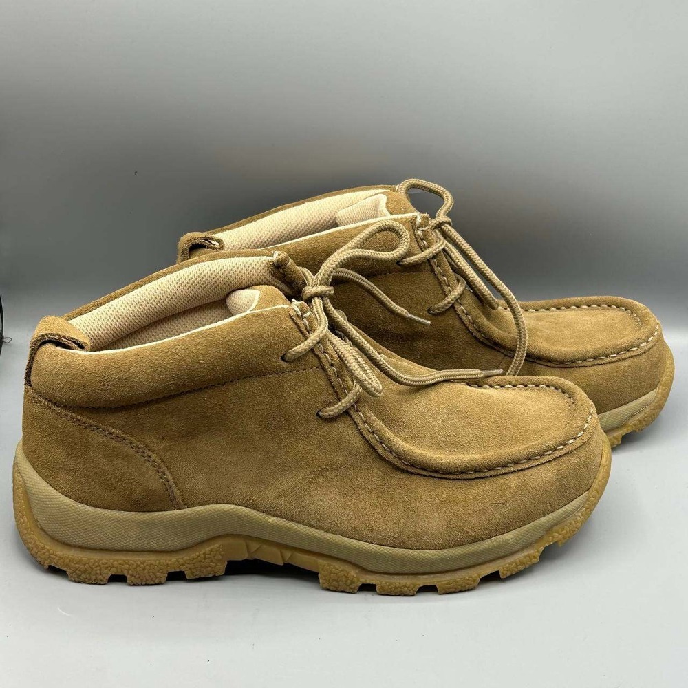No Boundaries Jose II Chukka Boots Men 9.5 Tan Suede Leather Moc Toe 5730146 - Picture 1 of 11